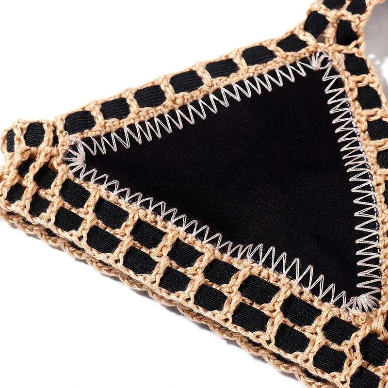 Bikini triangle en crochet Reversible Louise