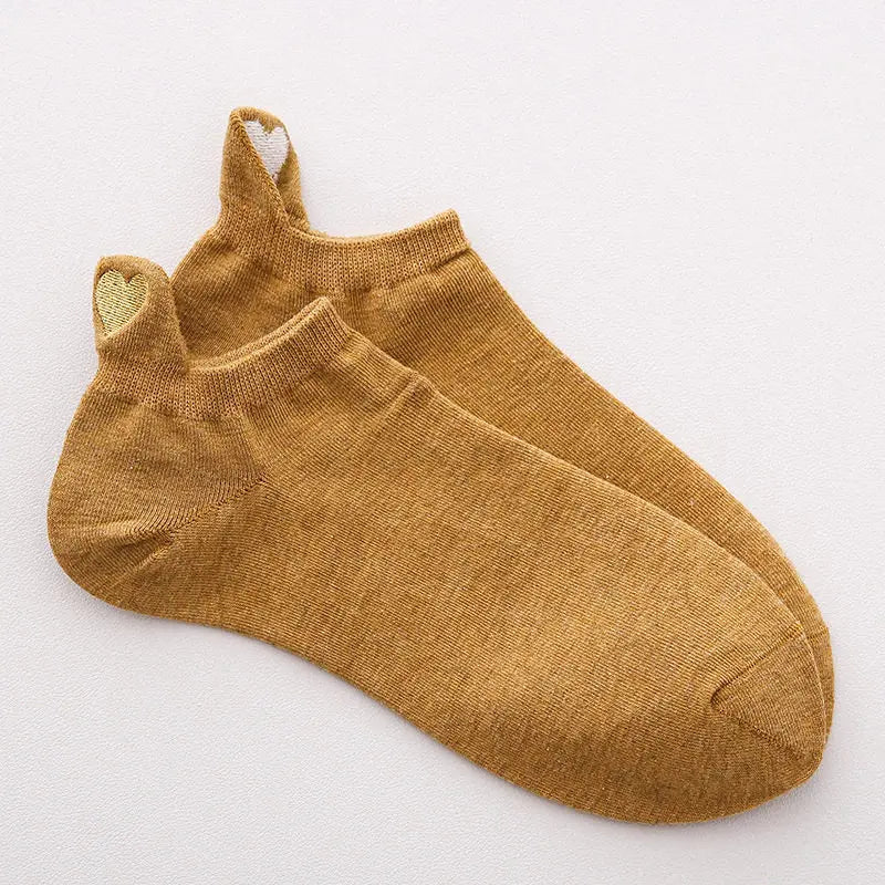 Chaussettes Femme Brodées Cœur d’Amour