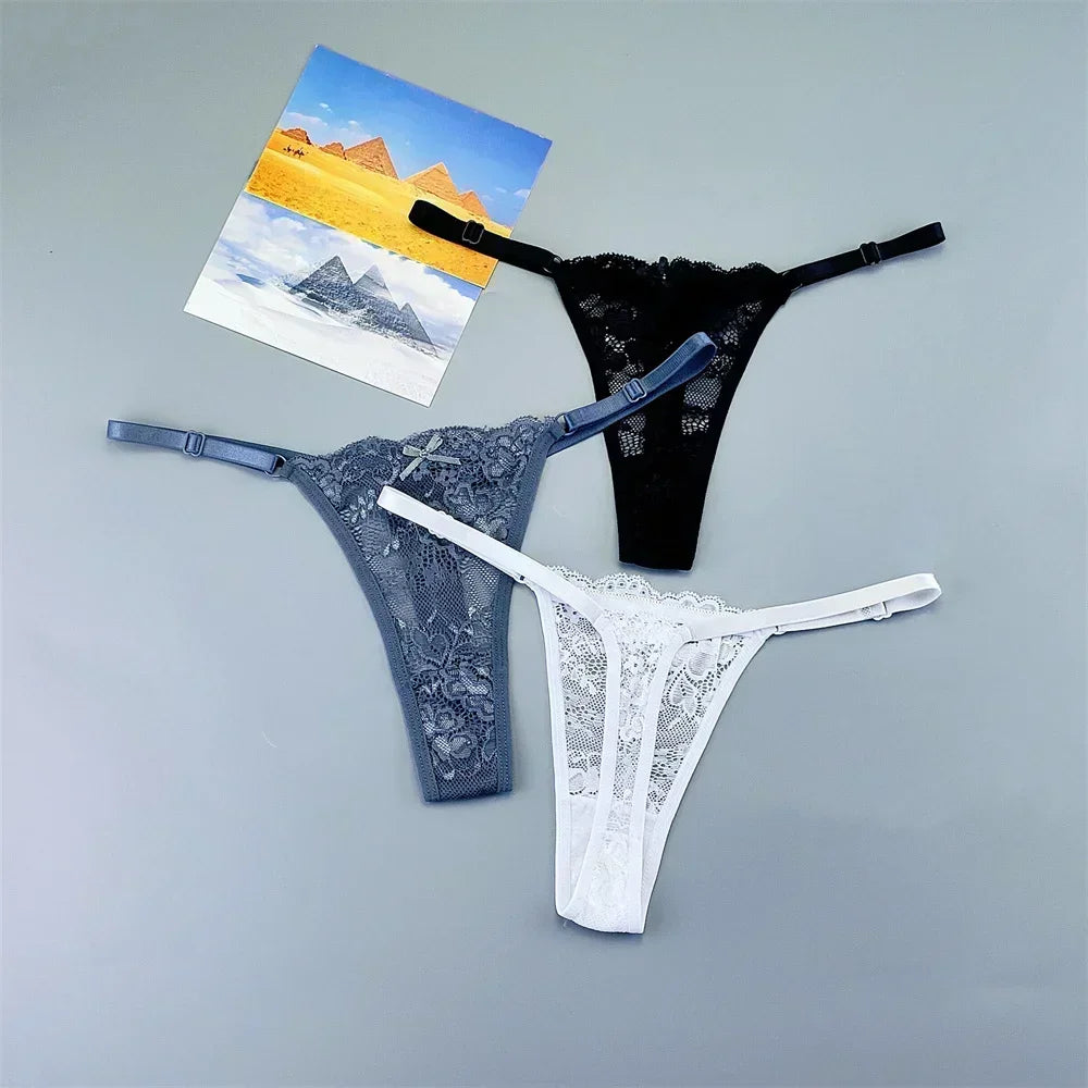 Lot de 3 strings transparents