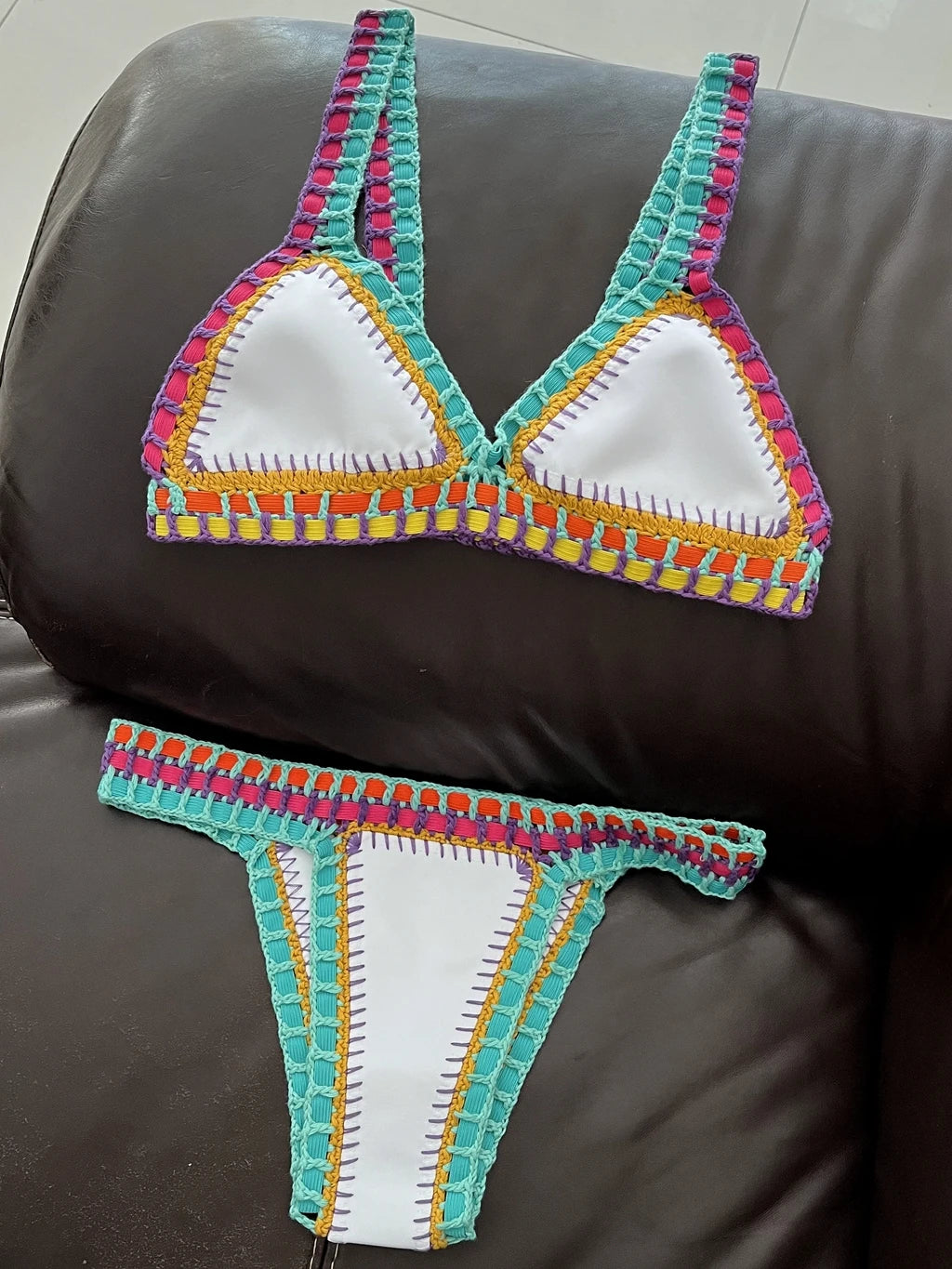 Bikini triangle en crochet Lisa