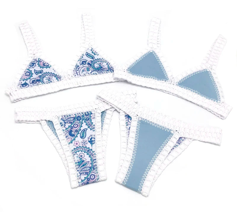 Bikini triangle en crochet Reversible Louise